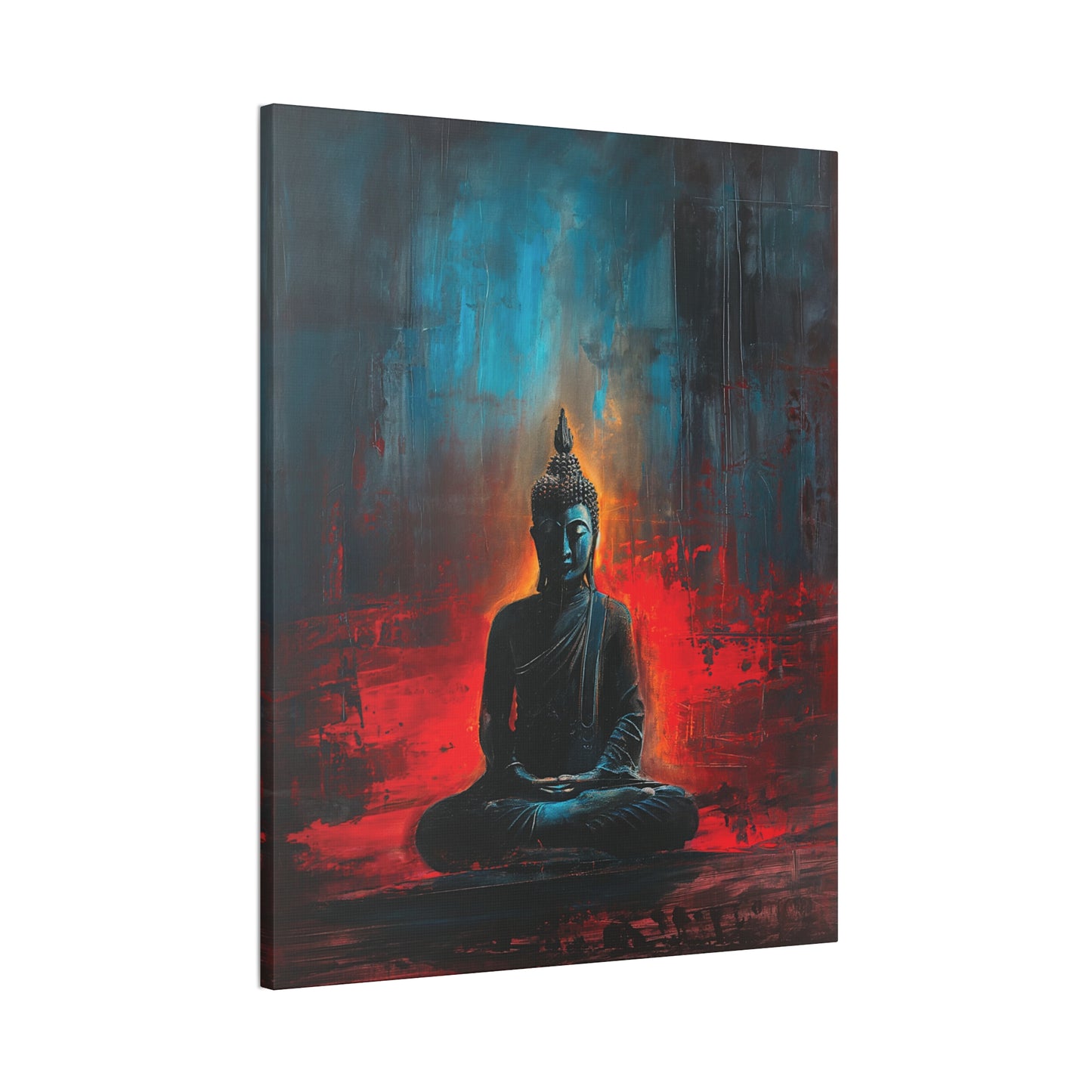 Buddha Painting Print 16 Canvas Stretched, 0.75"