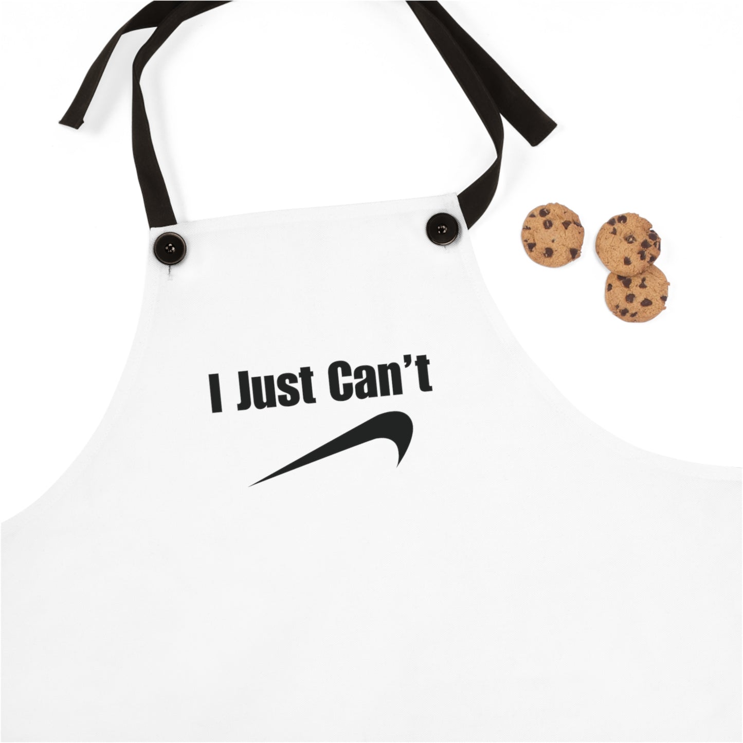 I Just Can't White White Apron (AOP)