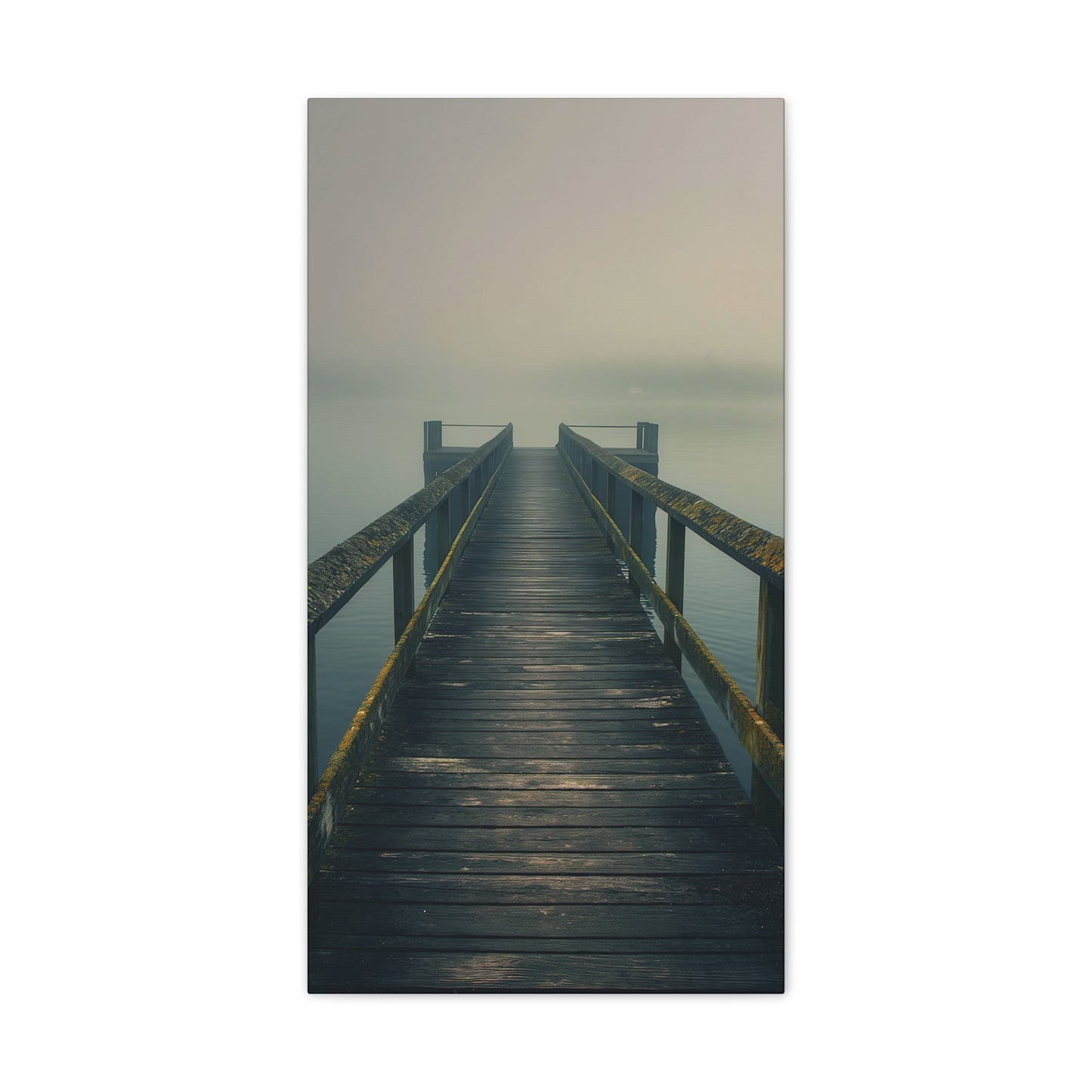 Misty Pier 9 Canvas Stretched, 0.75"