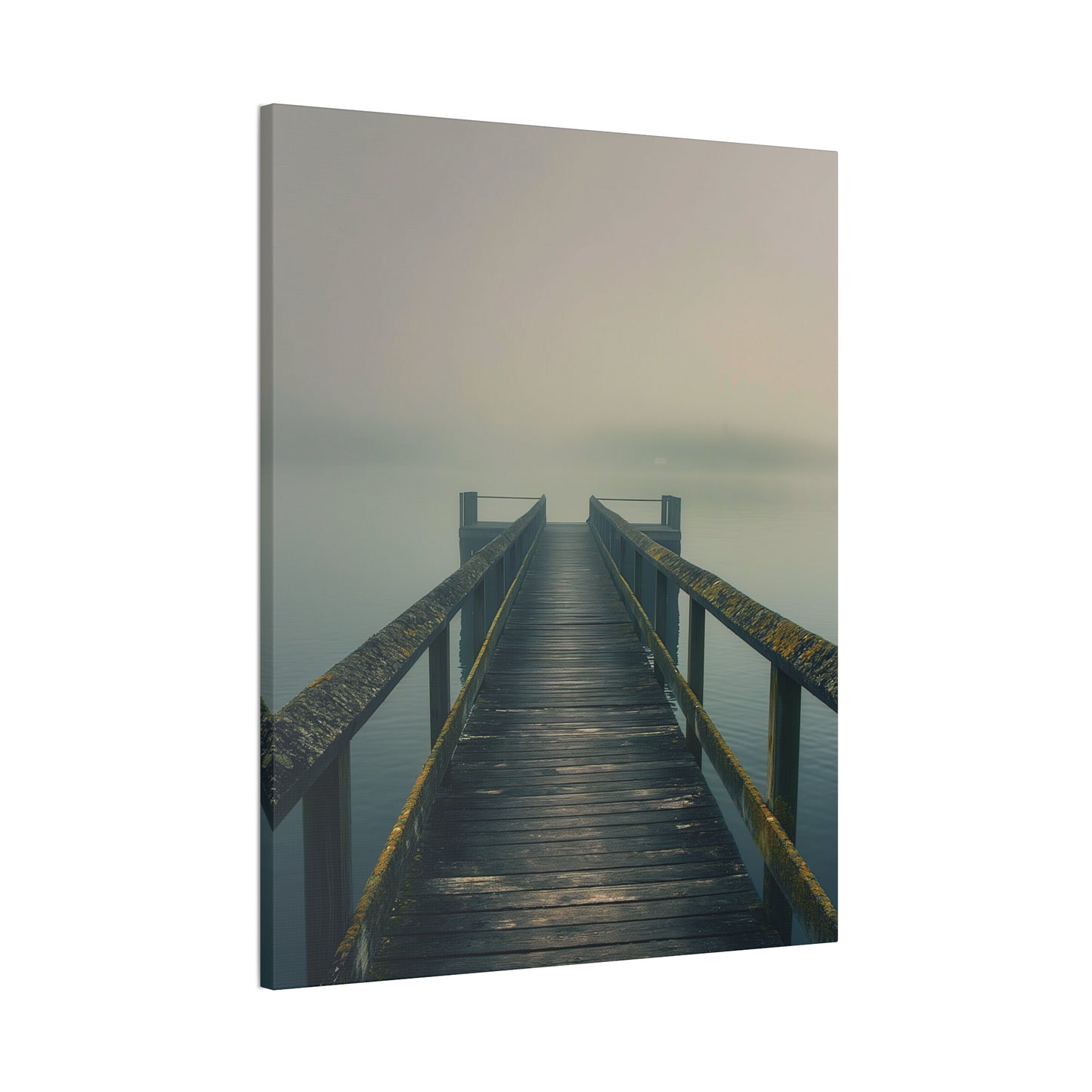 Misty Pier 9 Canvas Stretched, 0.75"