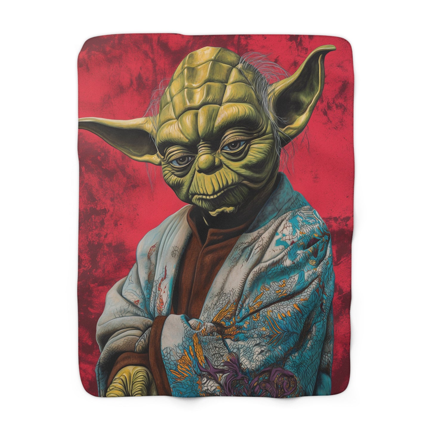 Yoda 1 Sherpa Fleece Blanket