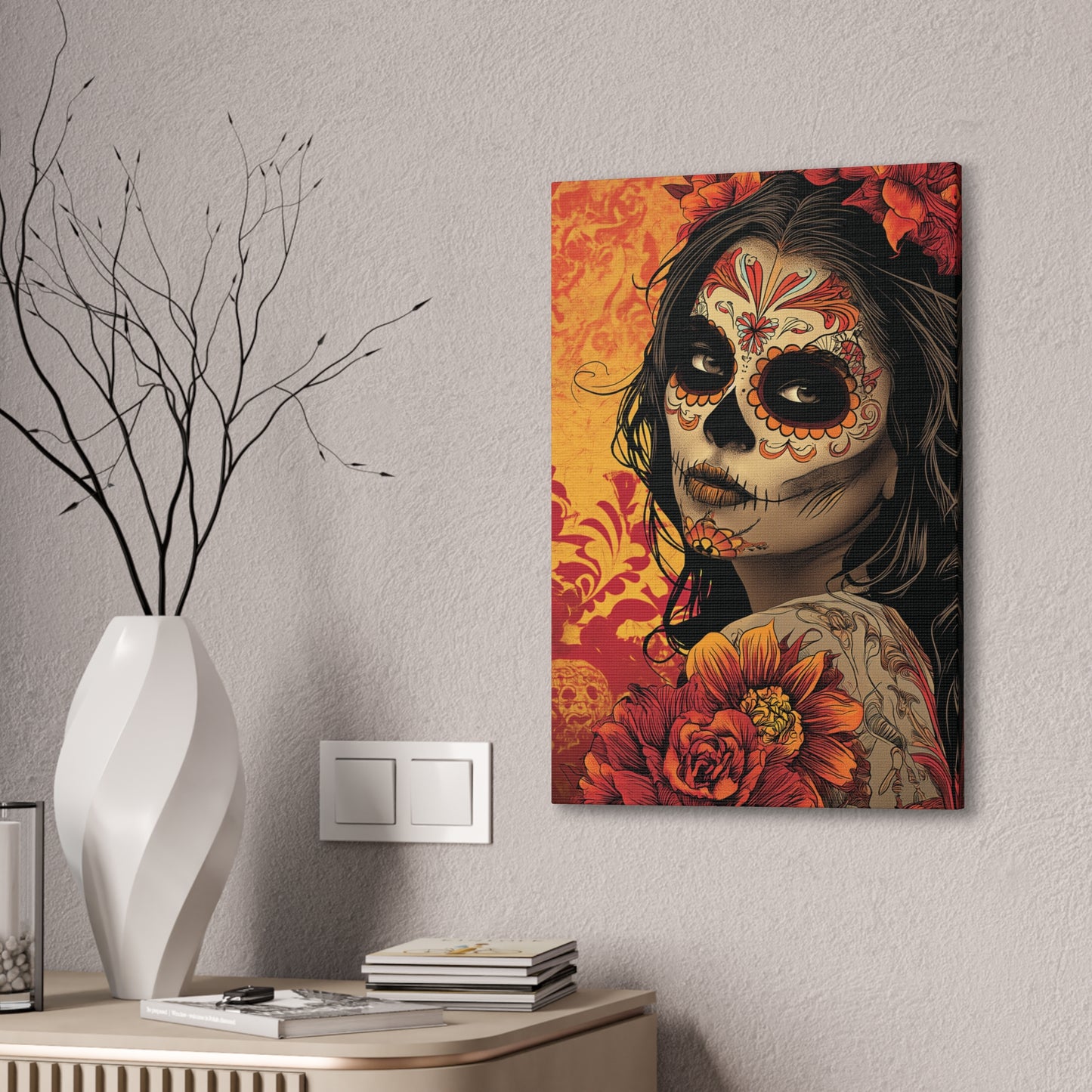 Day of the Dead 9 Canvas Stretched, 0.75"