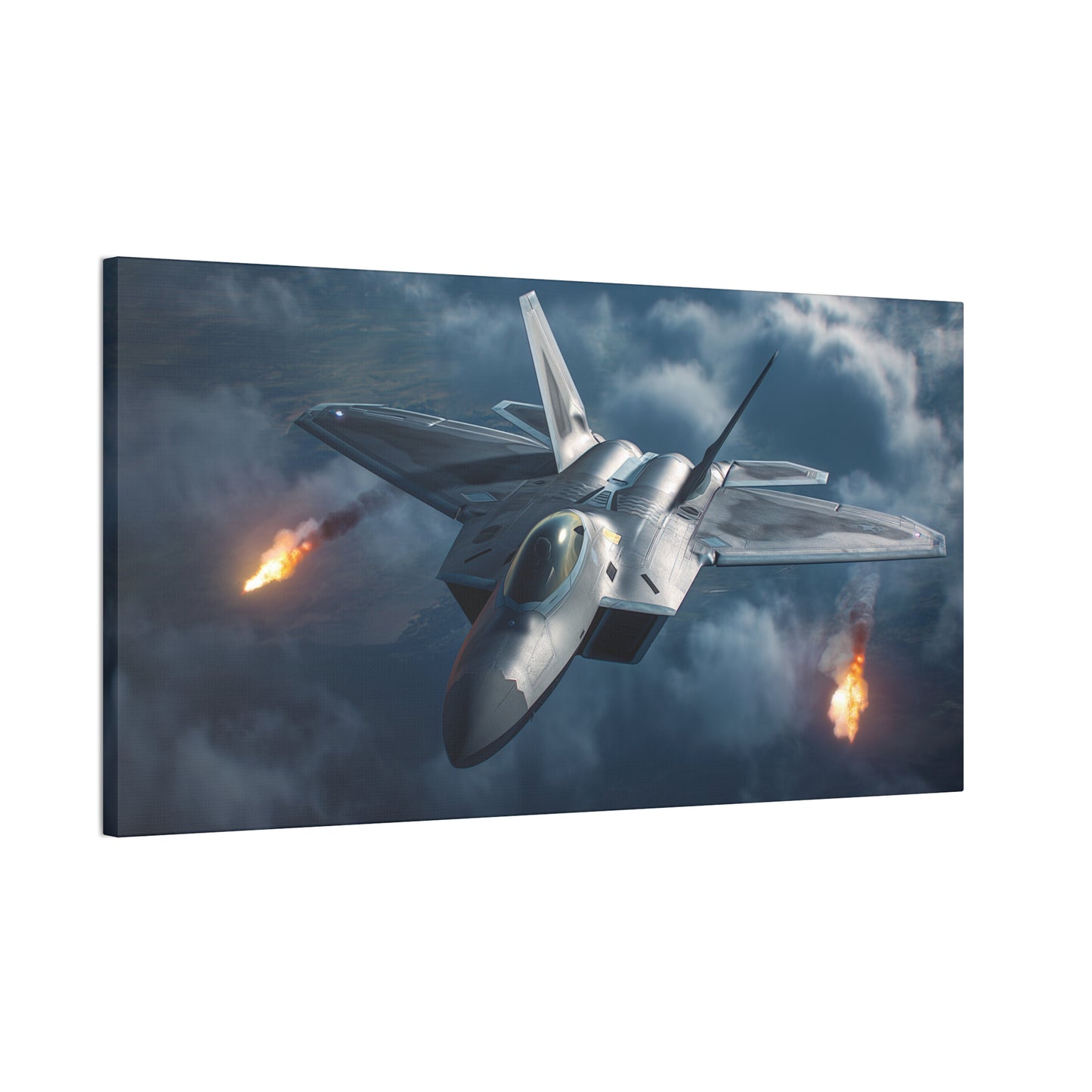 F-22 Fighter 1 Canvas Stretched, 0.75"