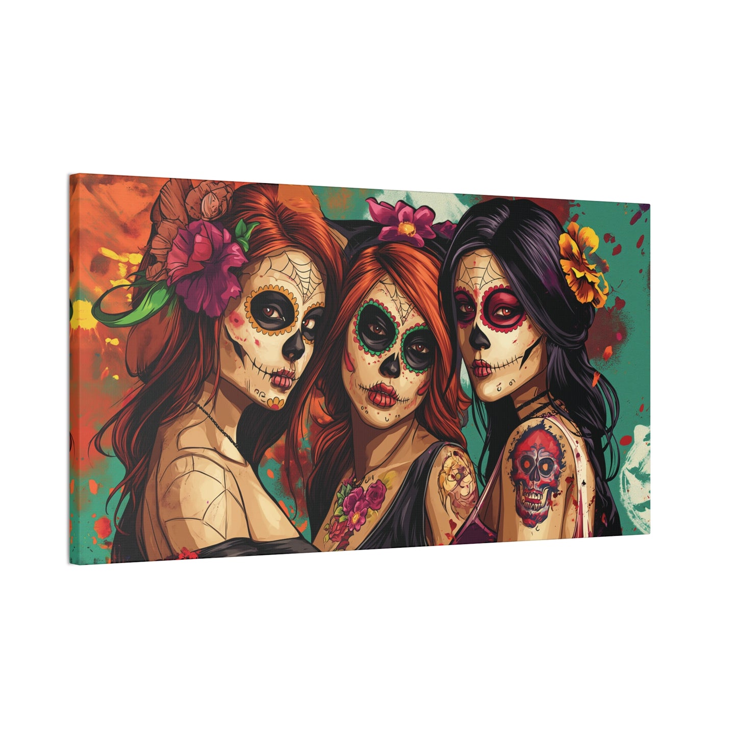 Day of the Dead 15 Canvas Stretched, 0.75"