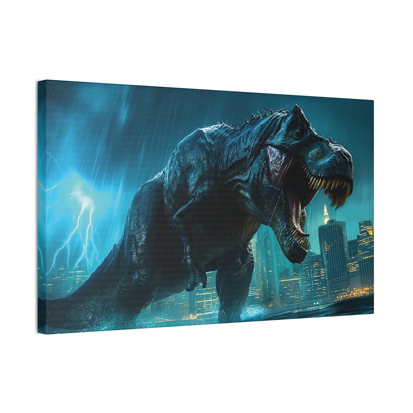 T-Rex Terror 2 Canvas Stretched, 0.75"