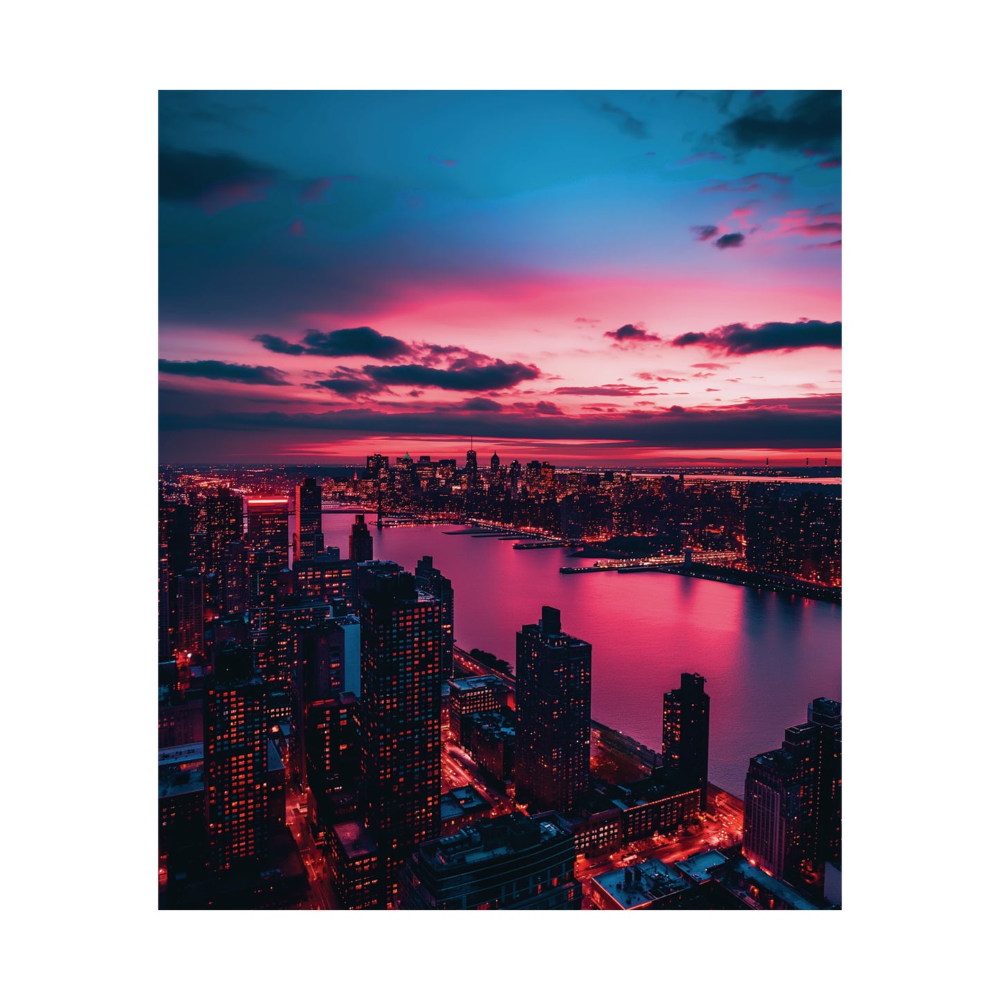 New York 3 Matte Vertical Posters