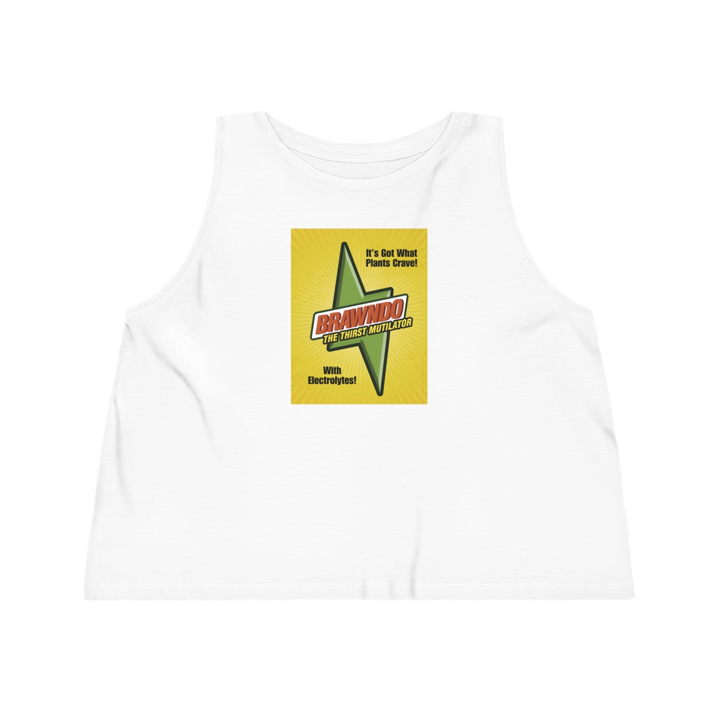 Brawndo Women's Dancer Cropped Tank Top