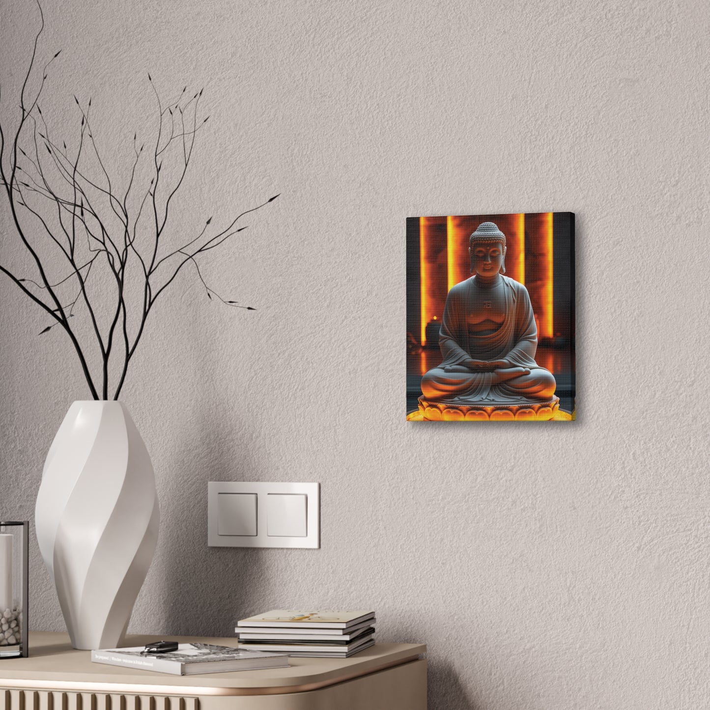 Buddha 19 Canvas Stretched, 0.75"