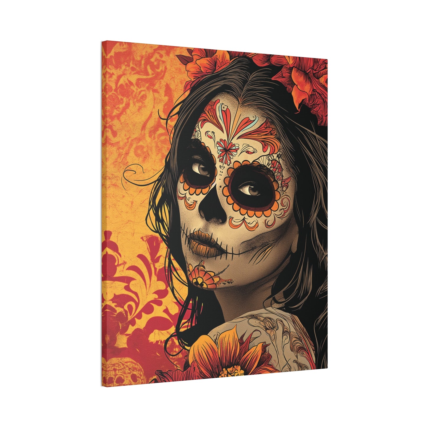 Day of the Dead 9 Canvas Stretched, 0.75"