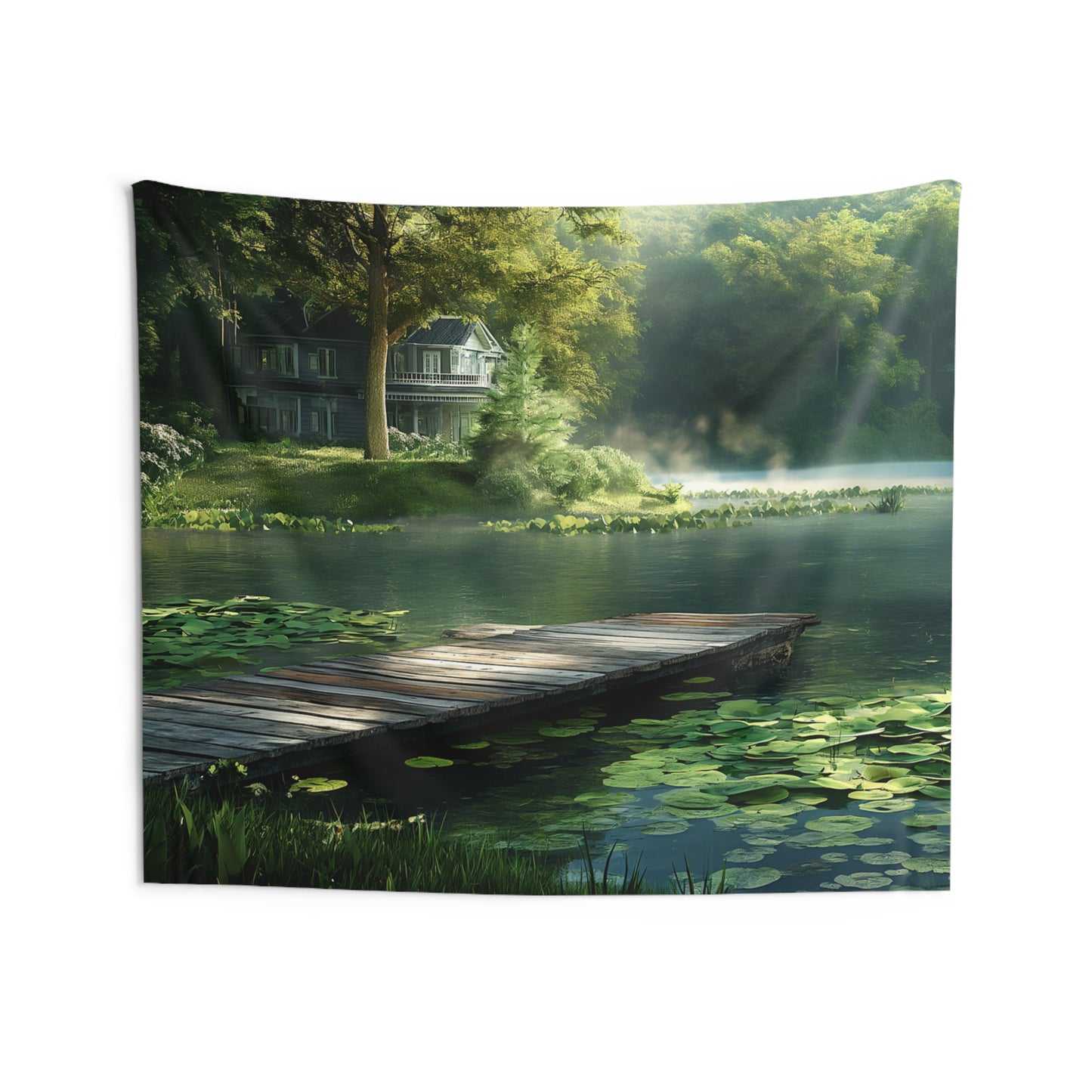 Pond Mansion 4 Indoor Wall Tapestries