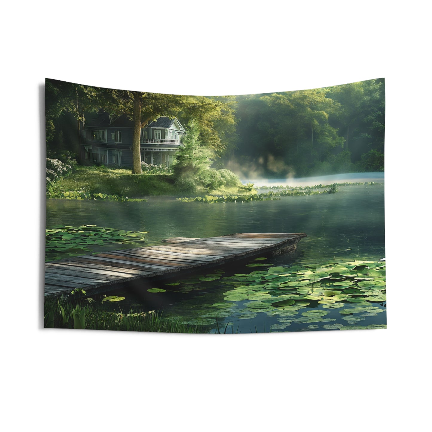 Pond Mansion 4 Indoor Wall Tapestries