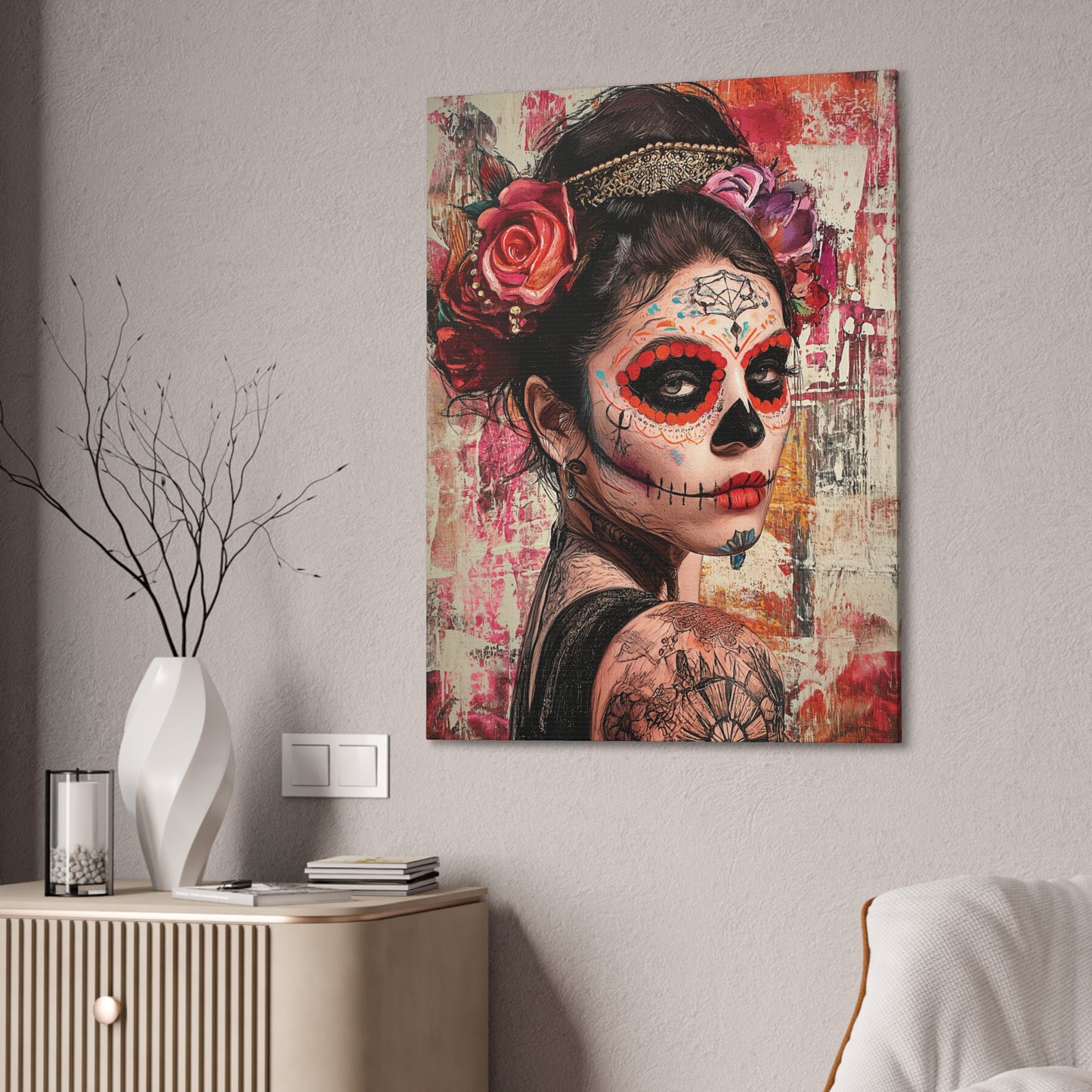 Day of the Dead 1 Canvas Stretched, 0.75"