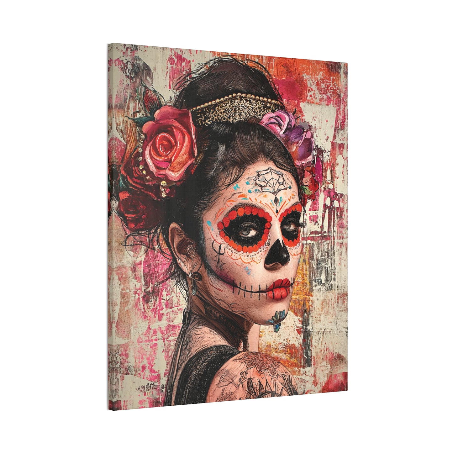 Day of the Dead 1 Canvas Stretched, 0.75"