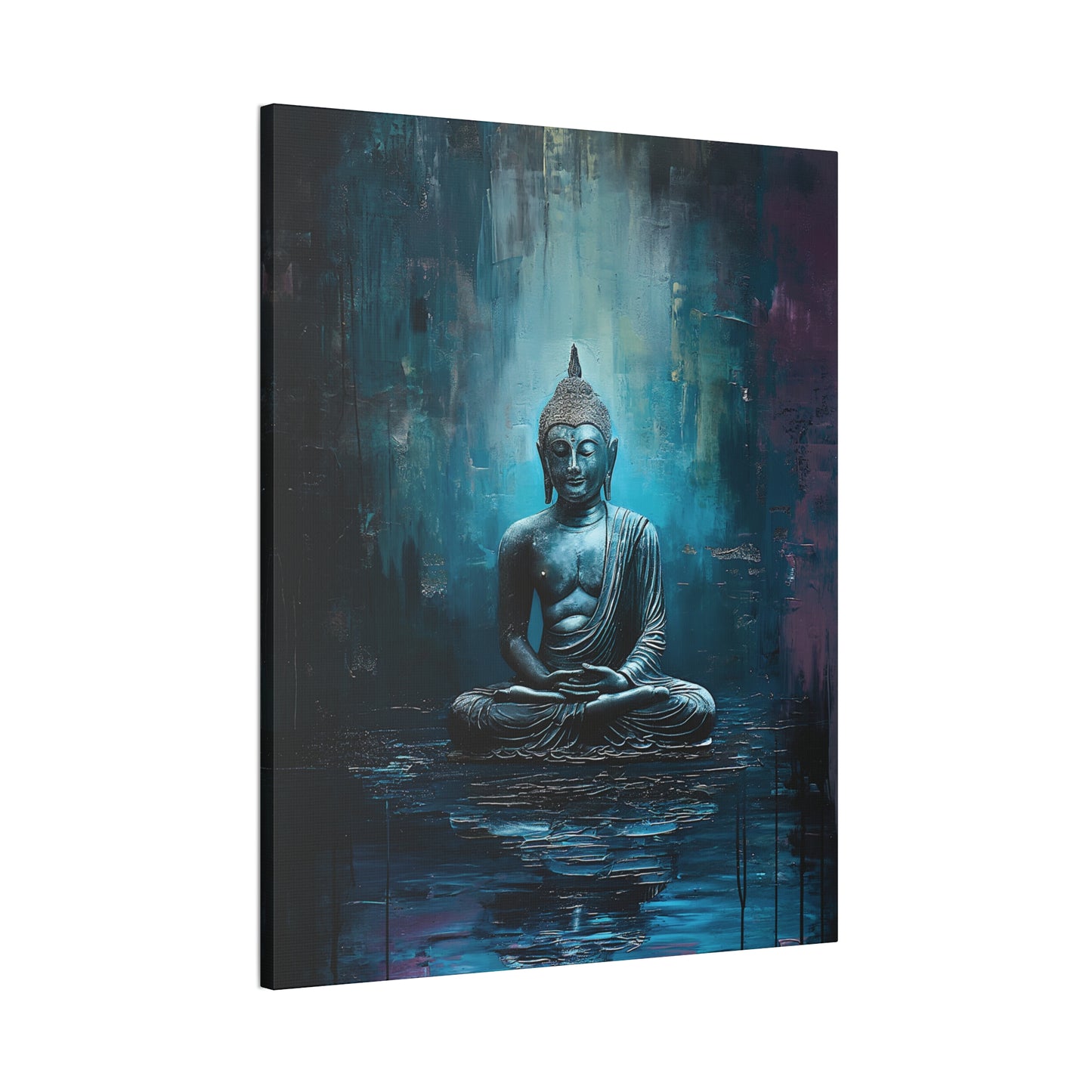 Buddha Painting Print 17 Canvas Stretched, 0.75"