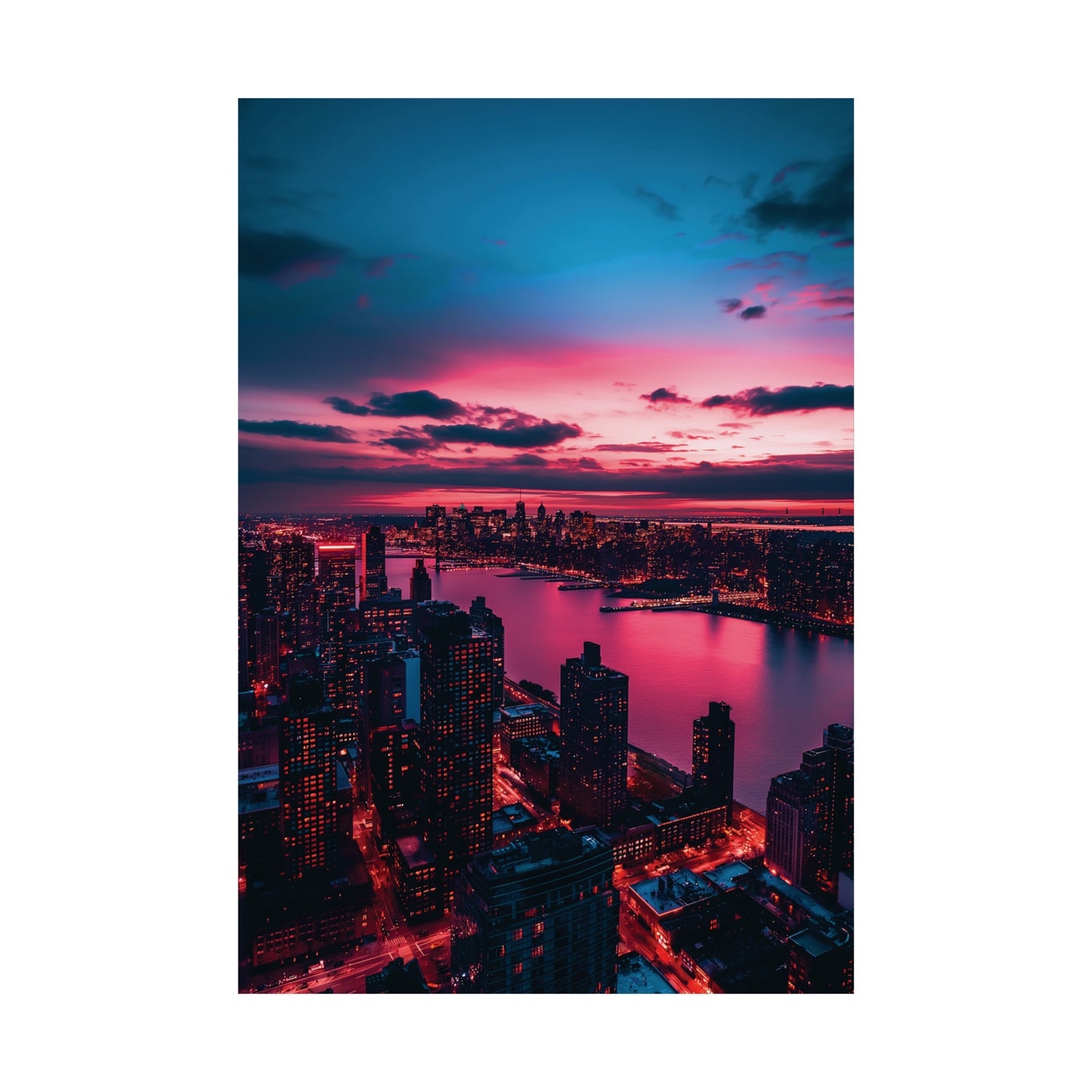 New York 3 Matte Vertical Posters