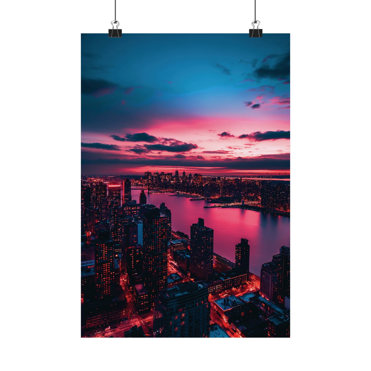 New York 3 Matte Vertical Posters