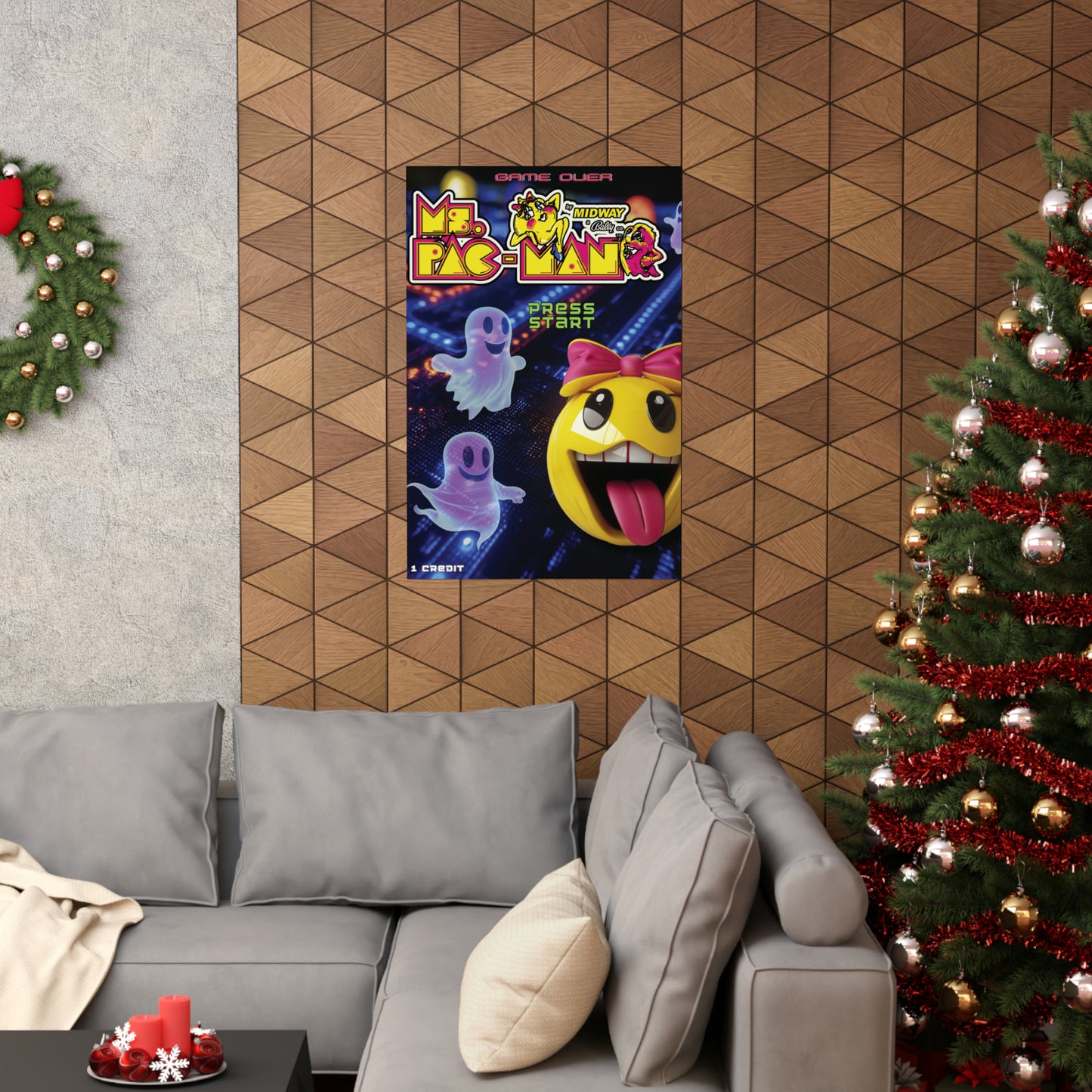 Ms. Pac Man Matte Vertical Posters