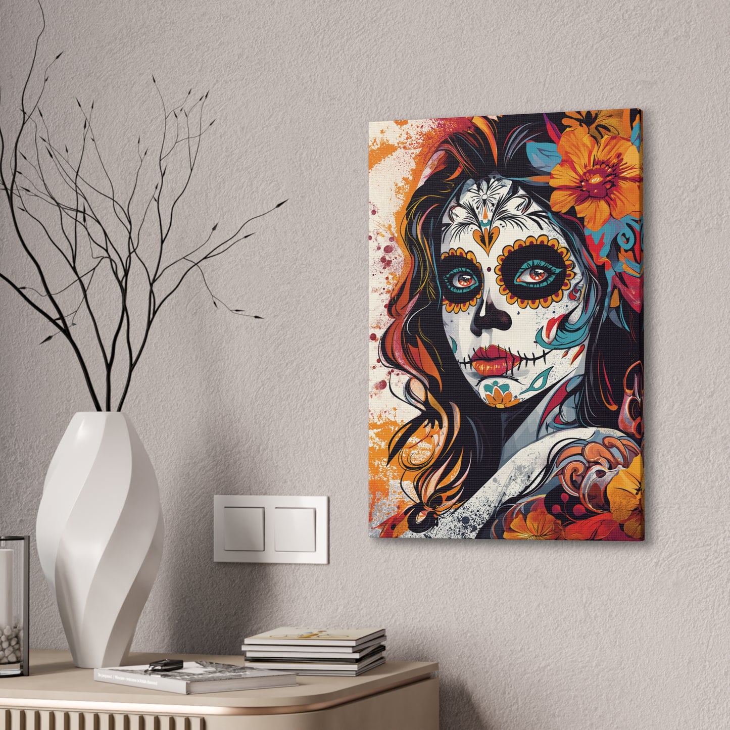 Day of the Dead 8 Canvas Stretched, 0.75"