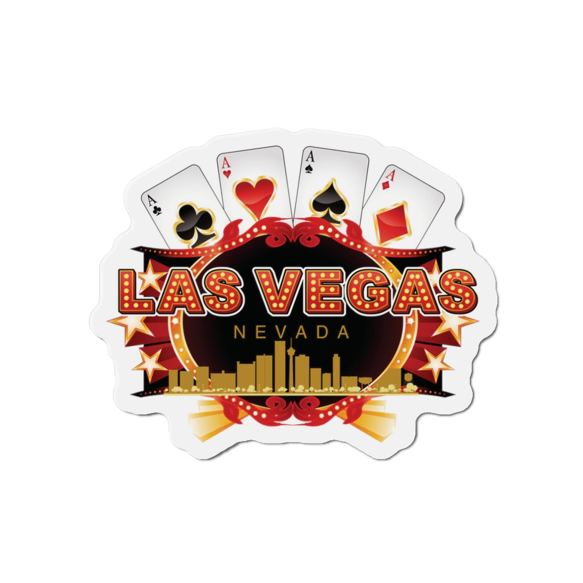 Las Vegas 2 Die-Cut Magnets