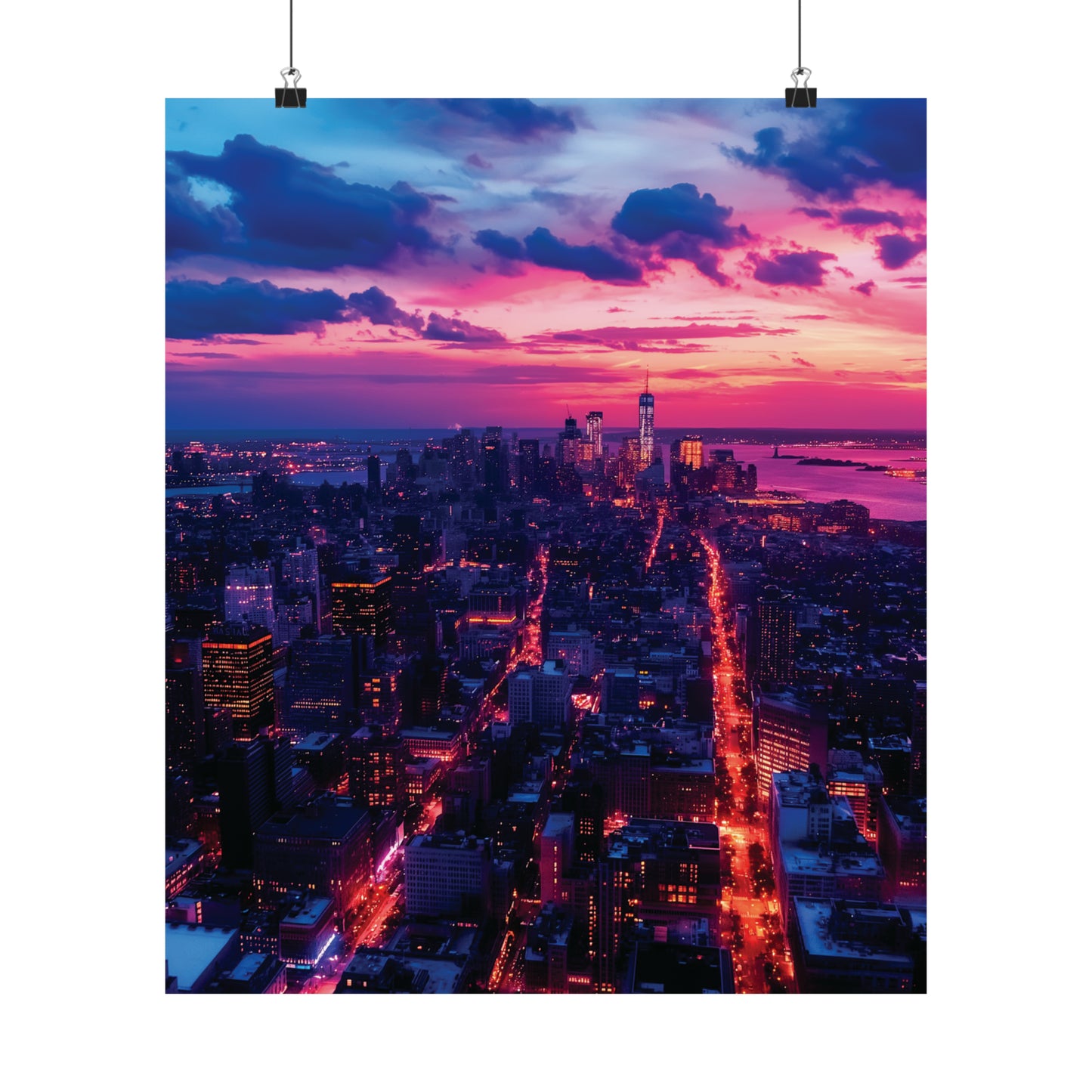 New York 1 Matte Vertical Posters