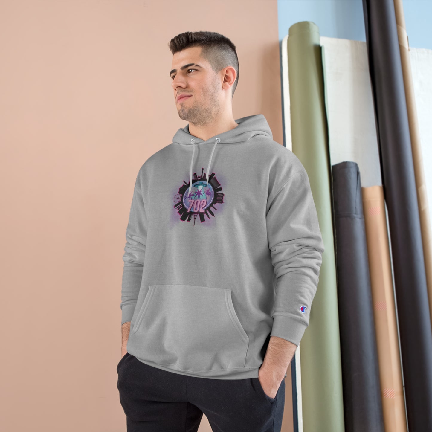 Las Vegas 702  Champion Hoodie