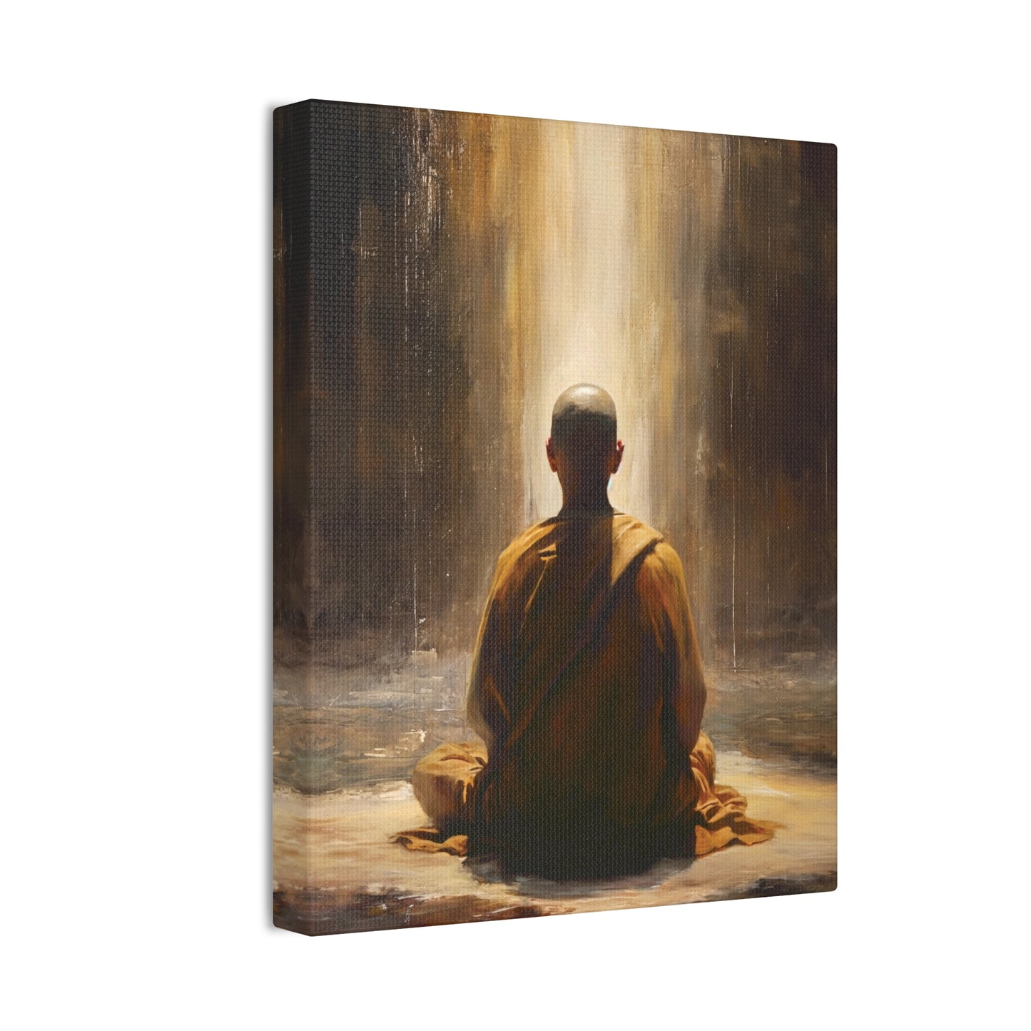 Buddha Painting Print 5 Canvas Stretched, 0.75"