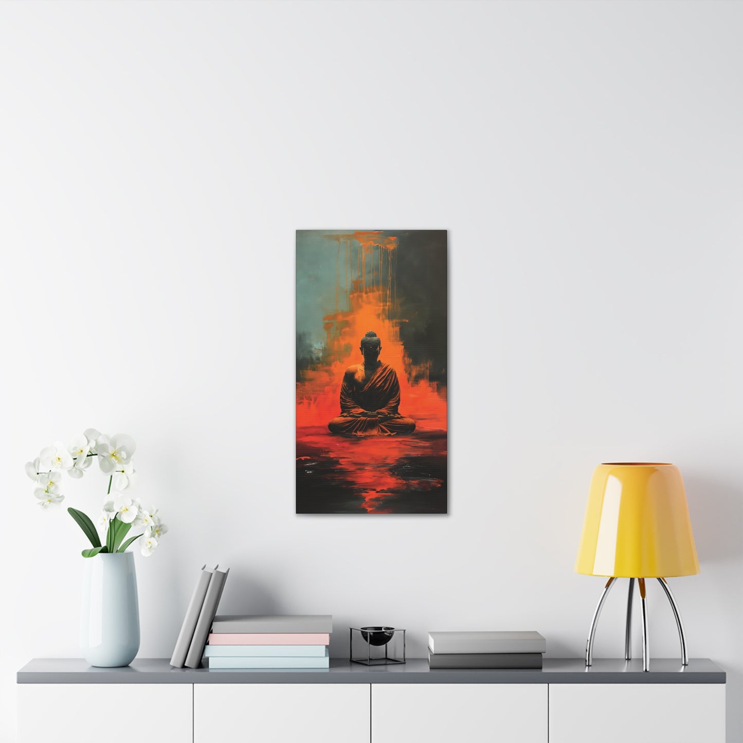 Buddha Painting Print 13 Canvas Stretched, 0.75"