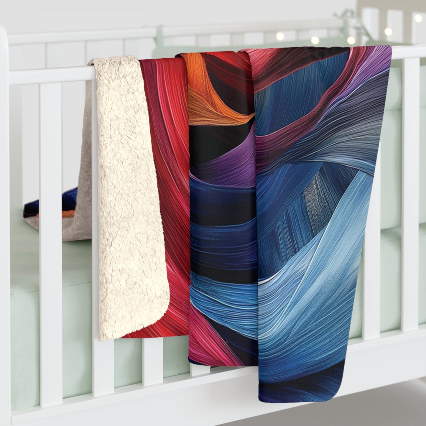 Swirling Ribbons 2 Sherpa Fleece Blanket