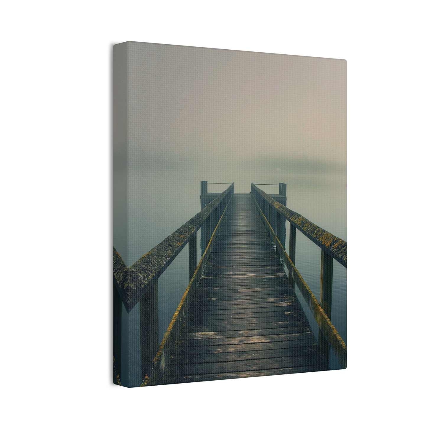 Misty Pier 9 Canvas Stretched, 0.75"