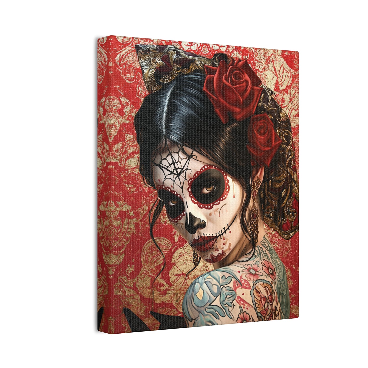 Day of the Dead 3 Canvas Stretched, 0.75"