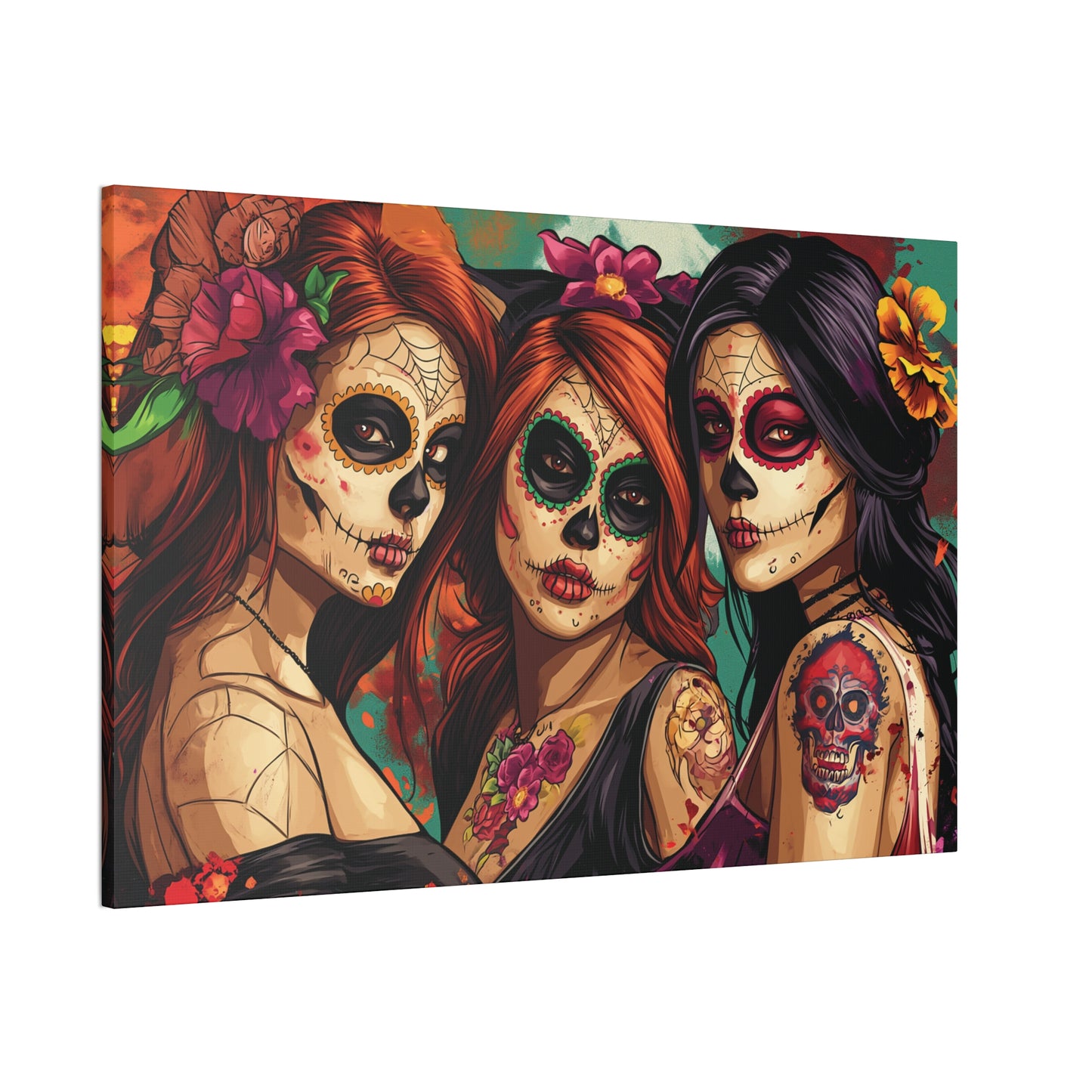 Day of the Dead 15 Canvas Stretched, 0.75"