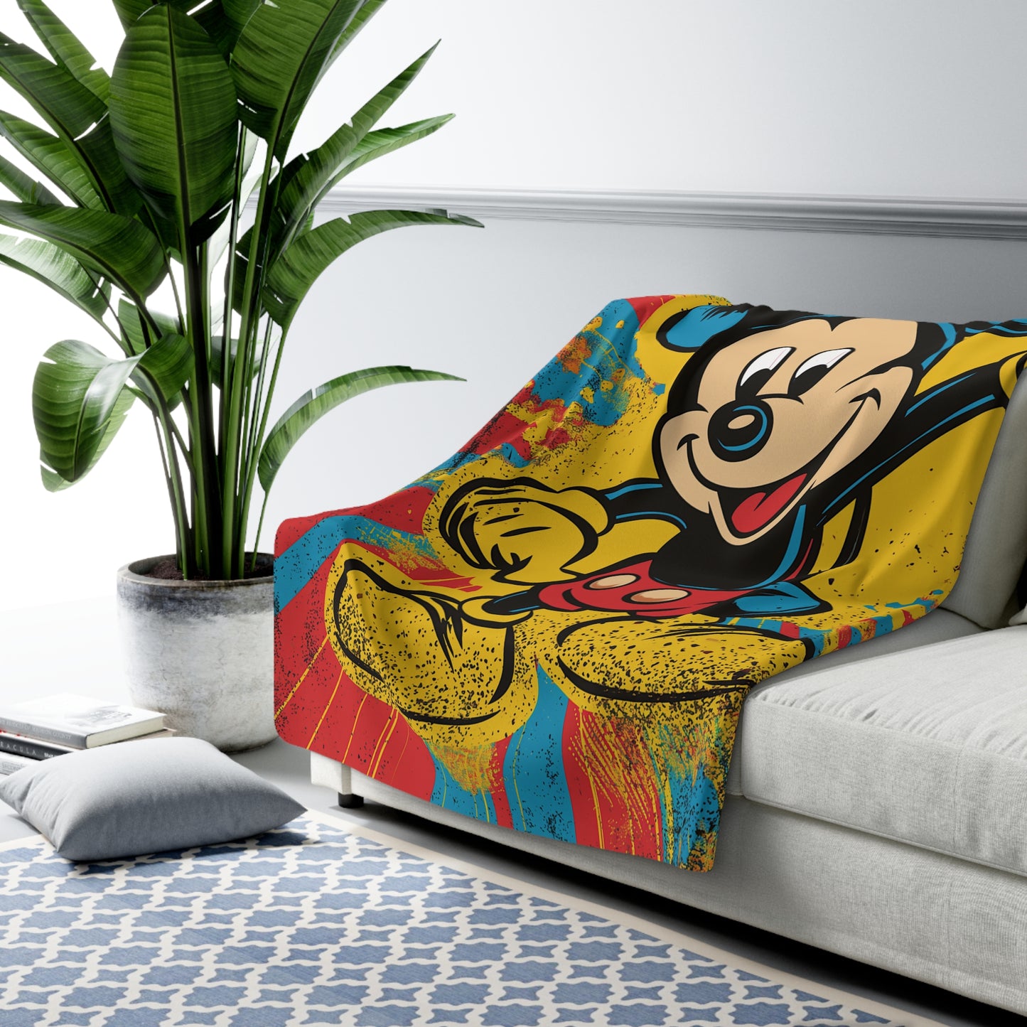 Mick the Mouse 1 Sherpa Fleece Blanket