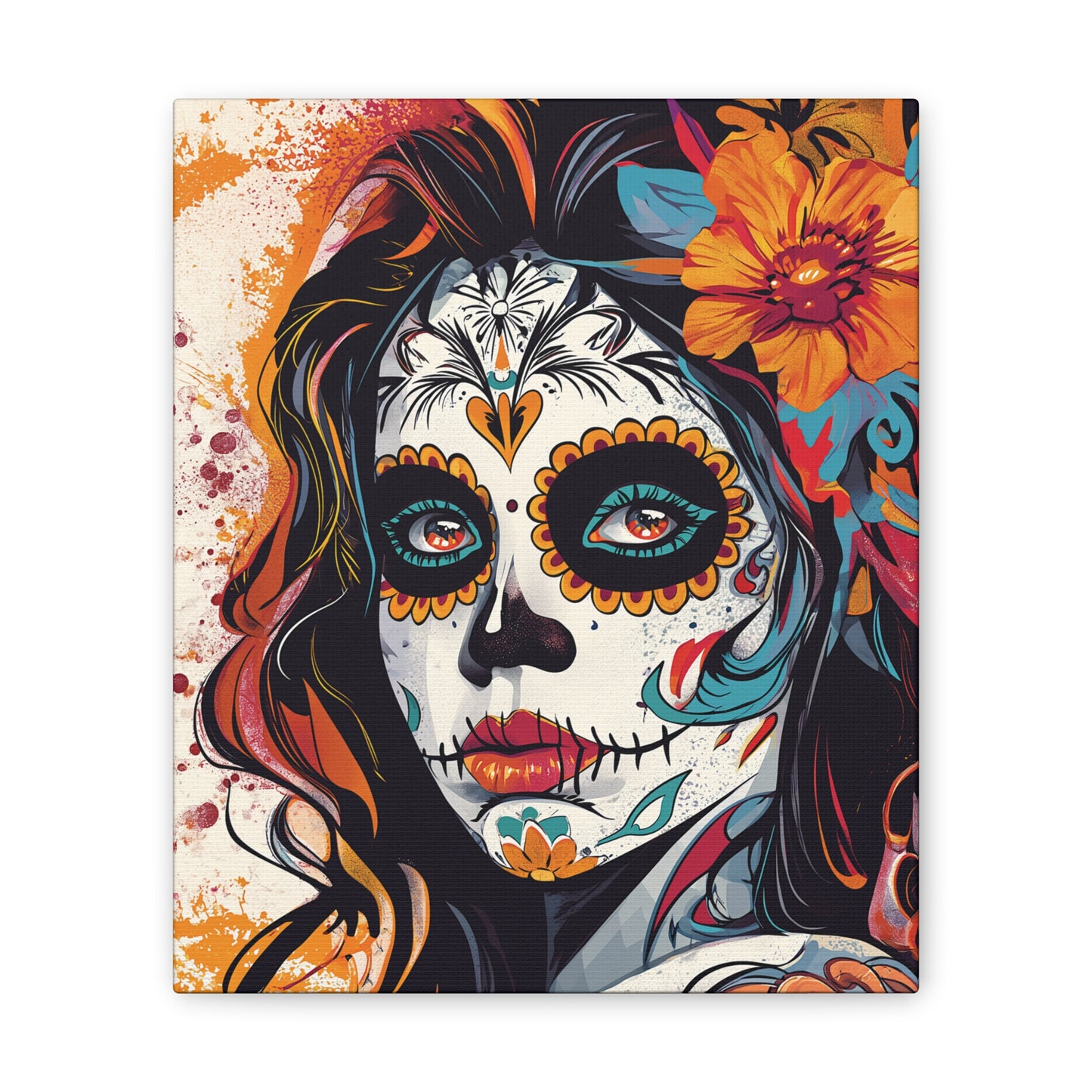 Day of the Dead 8 Canvas Stretched, 0.75"