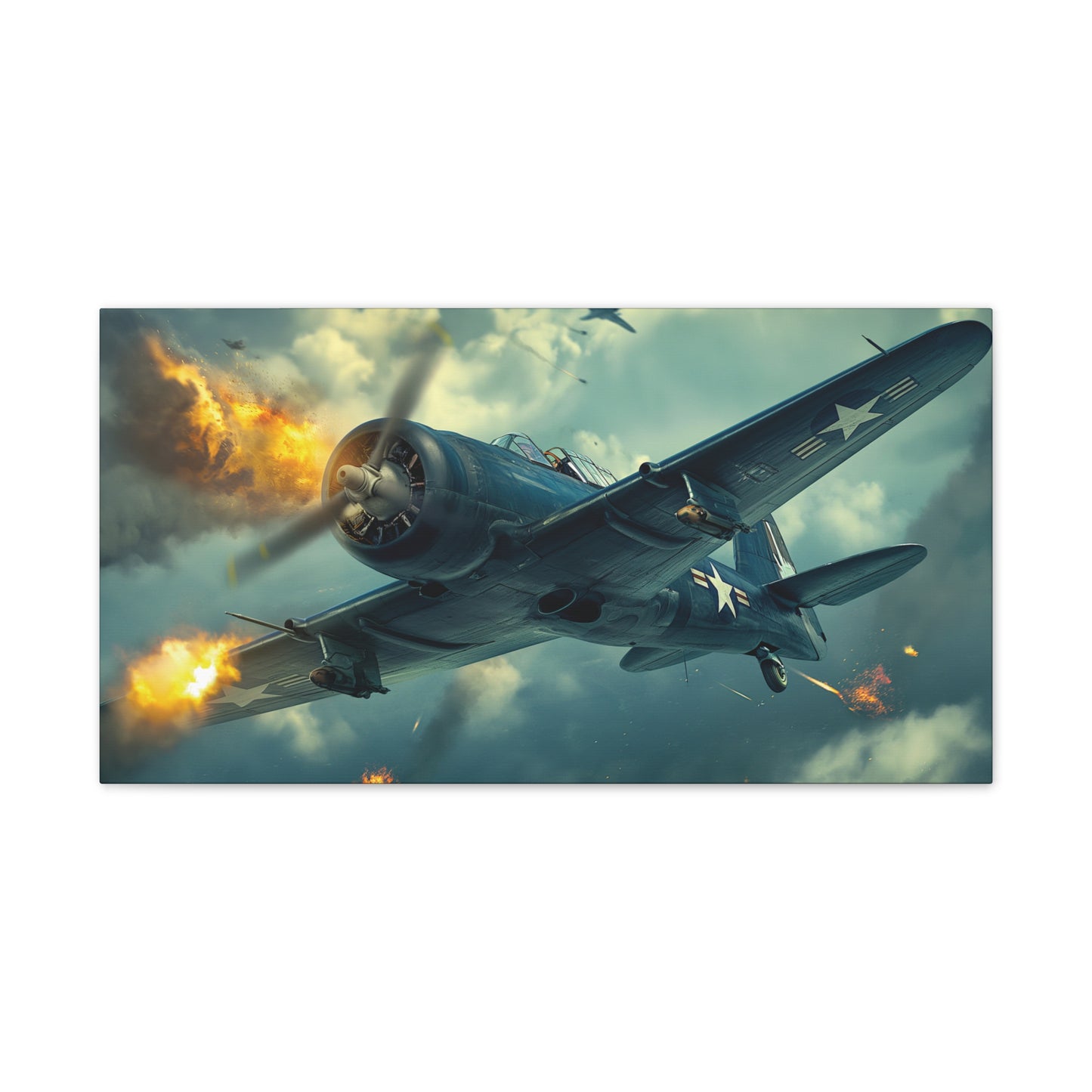 WWII Fighter 1 Canvas Stretched, 0.75"