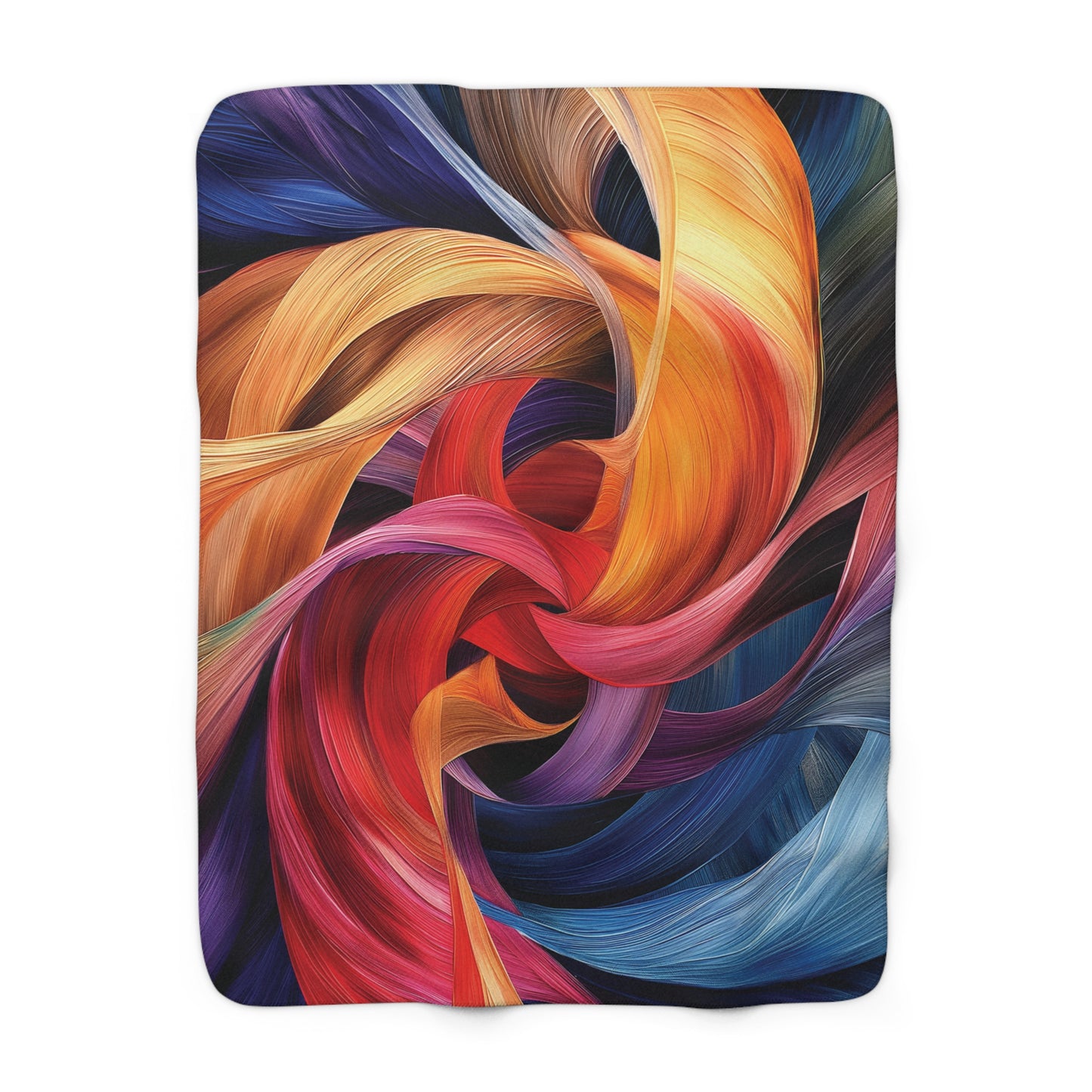 Swirling Ribbons 2 Sherpa Fleece Blanket