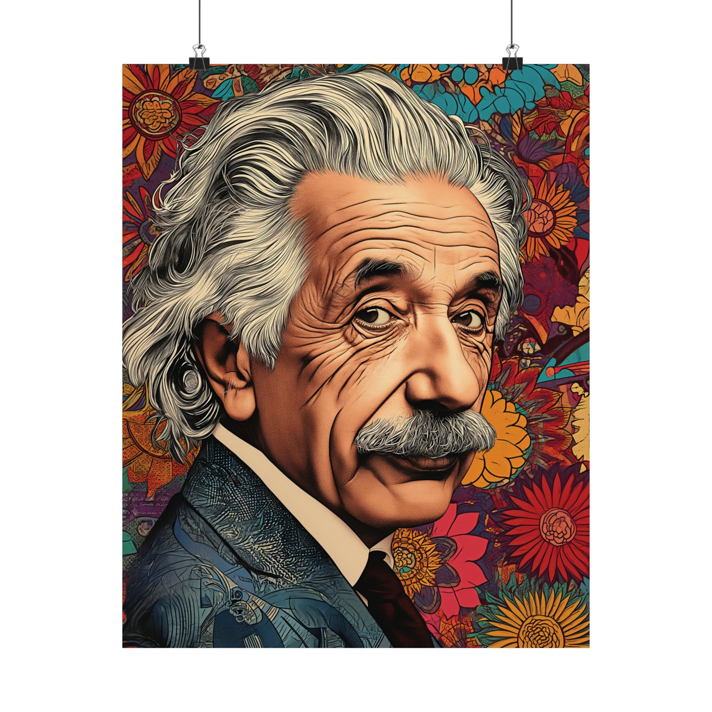 Einstein 1 Matte Vertical Posters