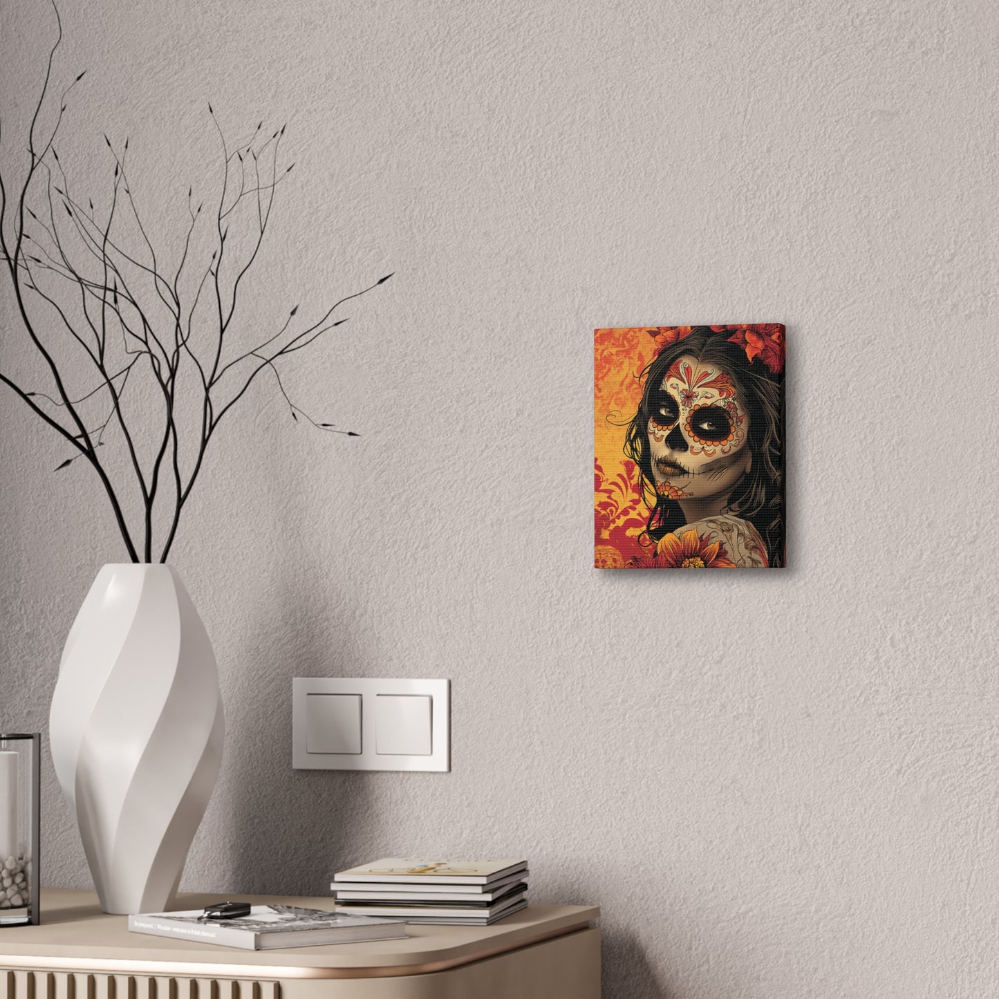 Day of the Dead 9 Canvas Stretched, 0.75"