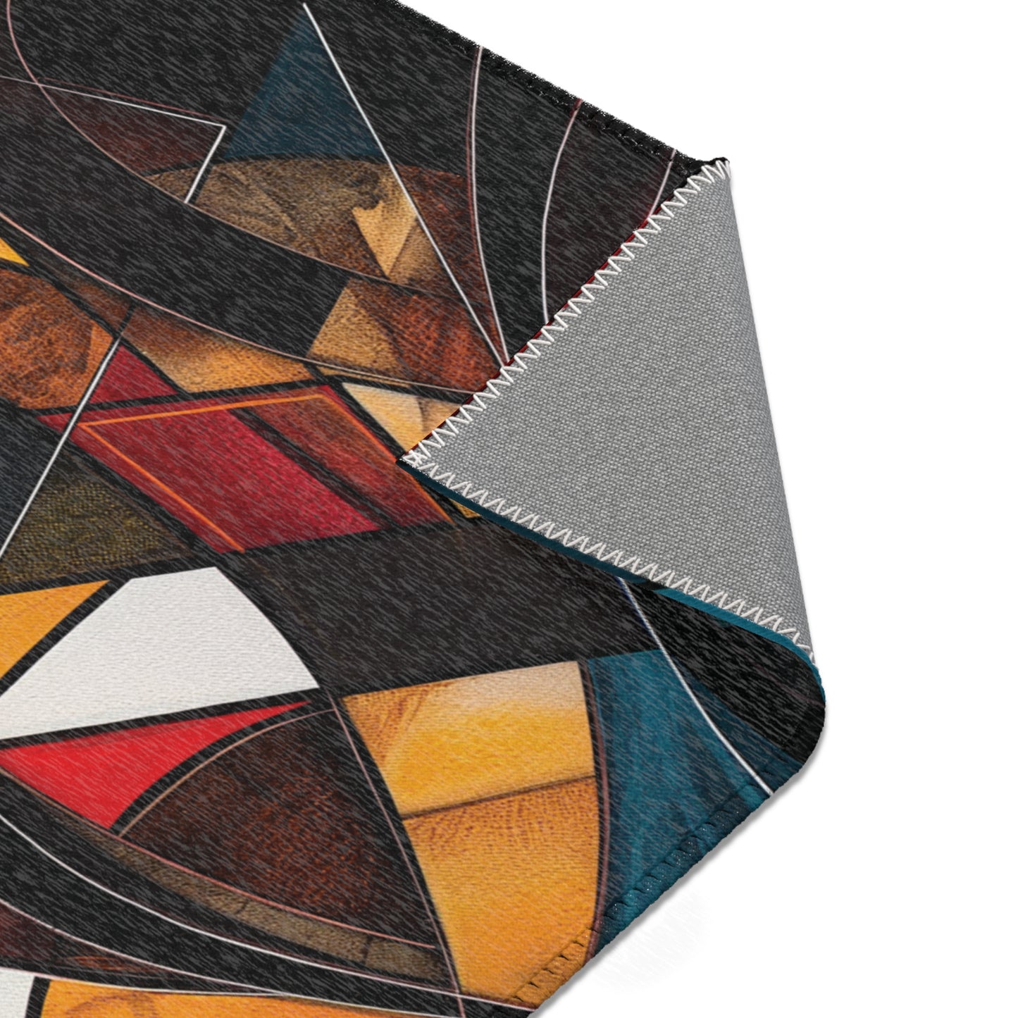 Abstract Cubist Area Rug