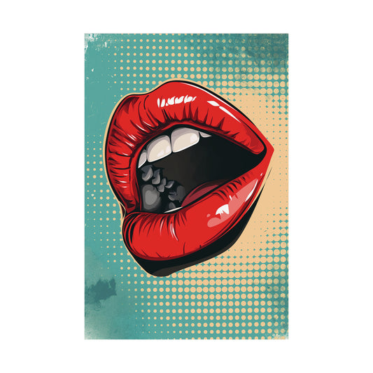 Lips 2 Matte Vertical Posters