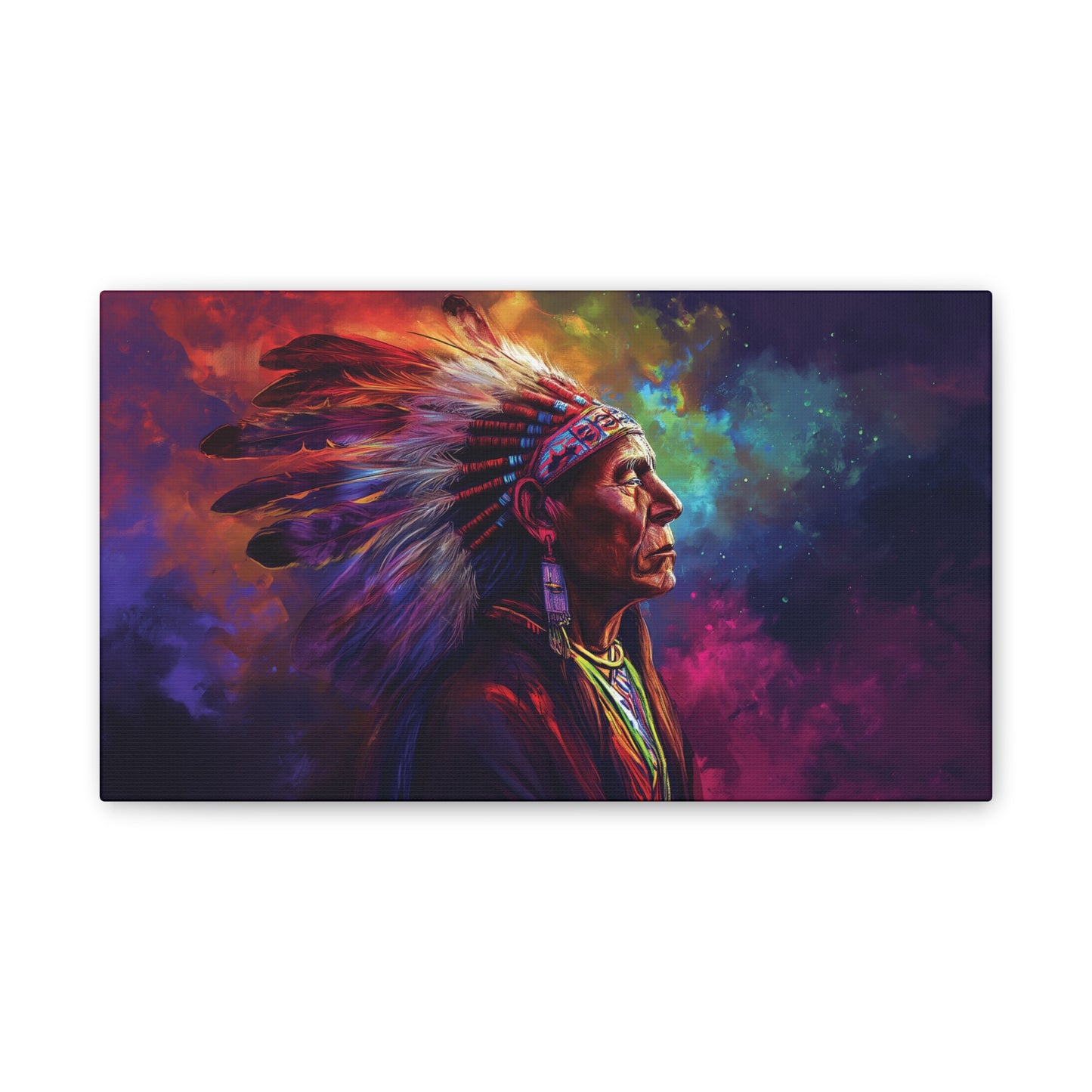 Chief 3 Canvas Stretched, 0.75"