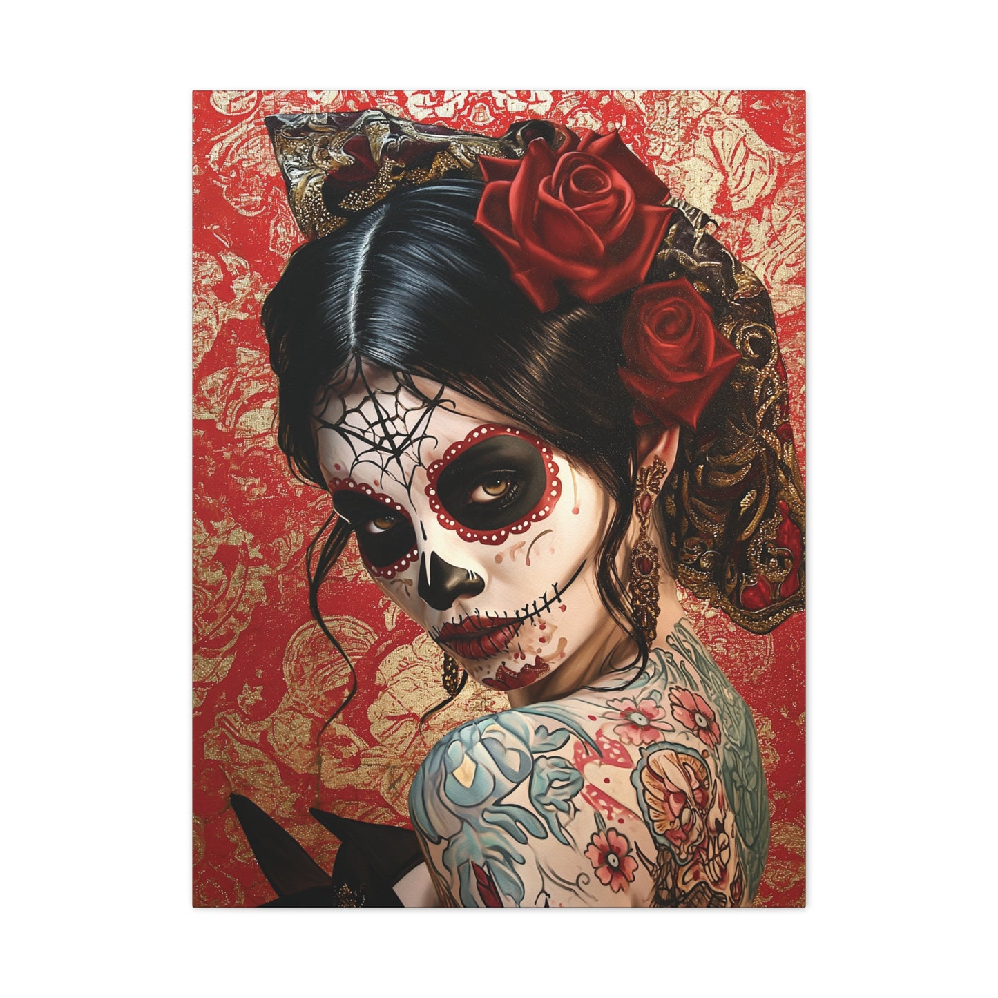 Day of the Dead 3 Canvas Stretched, 0.75"