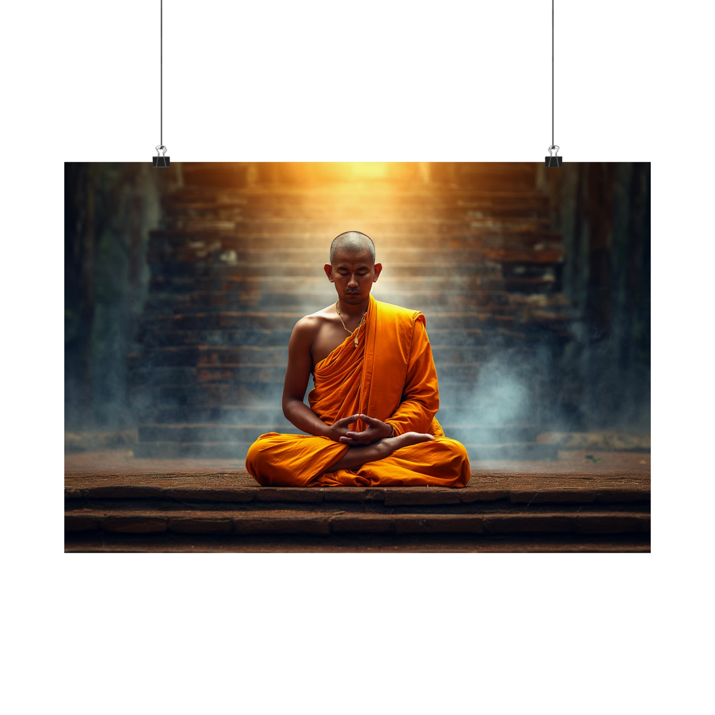 Temple Monk 4 Horizontal Posters