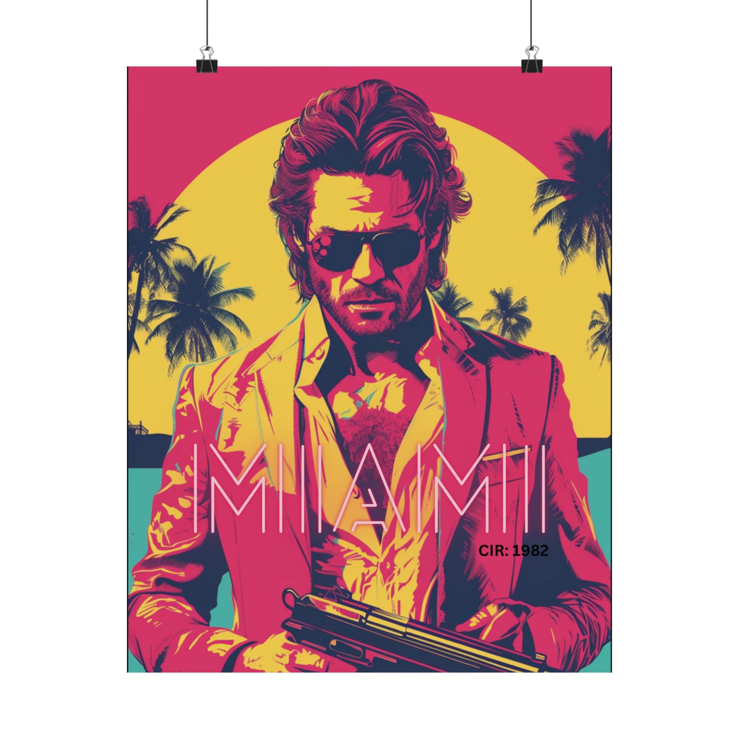 Miami 2 Matte Vertical Posters