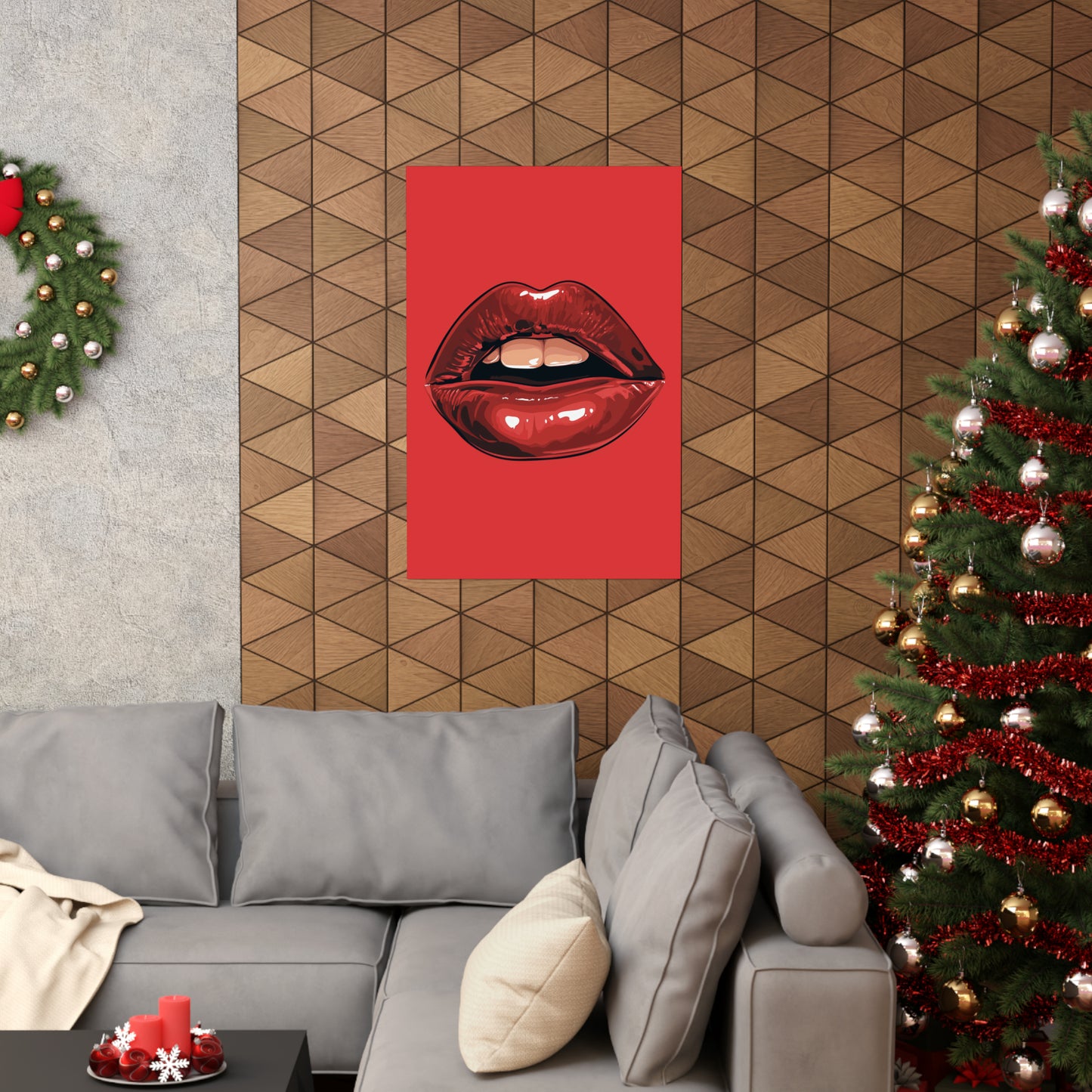 Lips 3 Matte Vertical Posters