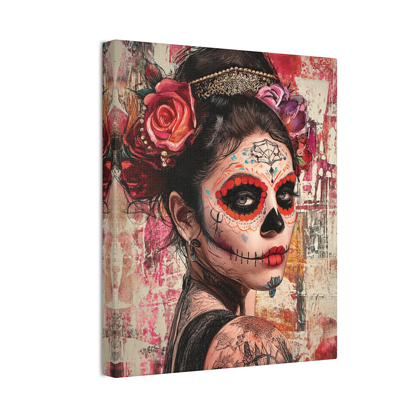 Day of the Dead 1 Canvas Stretched, 0.75"