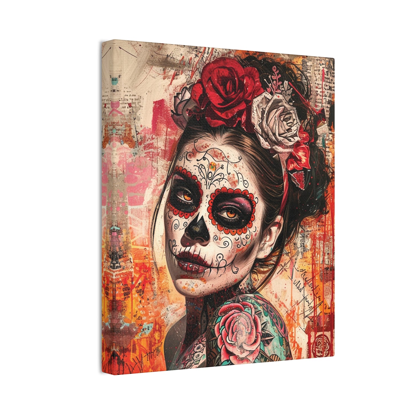 Day of the Dead 6 Canvas Stretched, 0.75"