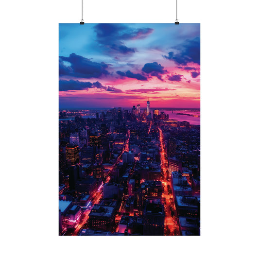 New York 1 Matte Vertical Posters