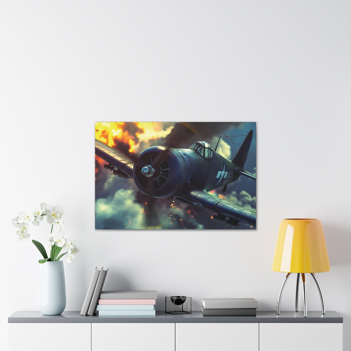 WWII Fighter 2 Canvas Stretched, 0.75"