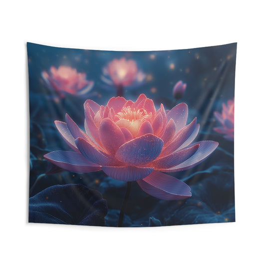 Lotus Flower Indoor Wall Tapestries