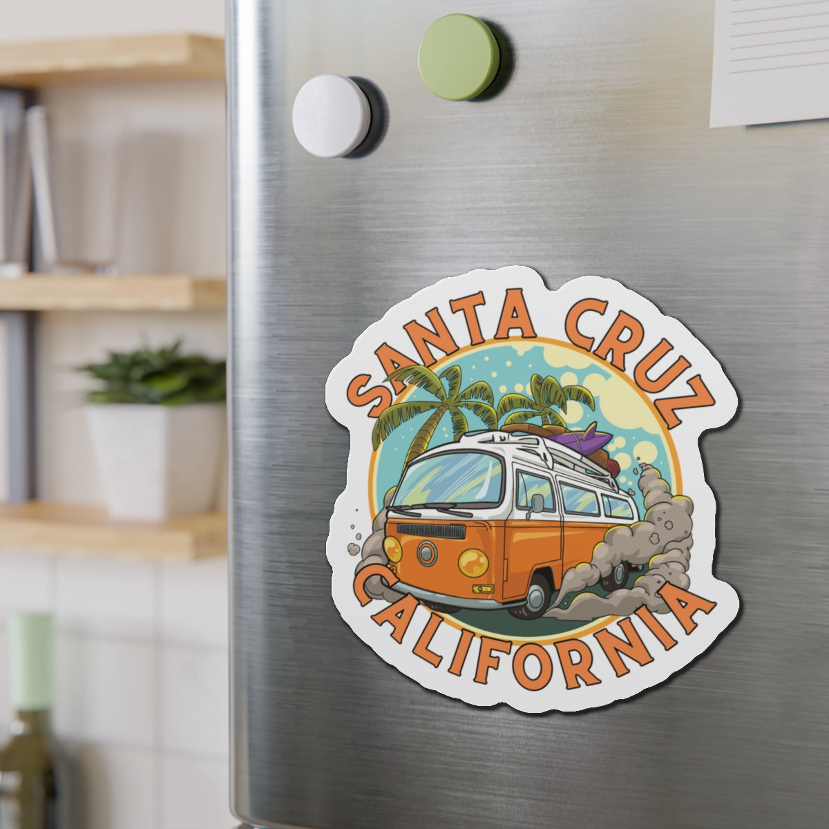 Santa Cruz 1 Die-Cut Magnets